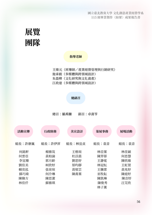 115級/統籌紛眾團隊