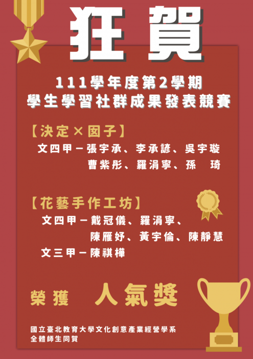 學習社群成果發表圖片